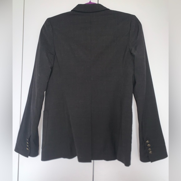 Aritzia Talula charcoal classic 59% wool fitted blazer - Picture 5 of 7